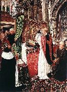 Master of Saint Giles The Mass of St Gilles oil on canvas
